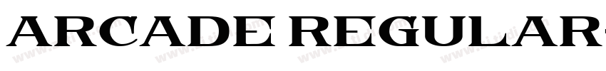 Arcade Regular字体转换 Arcade Regular字体转换